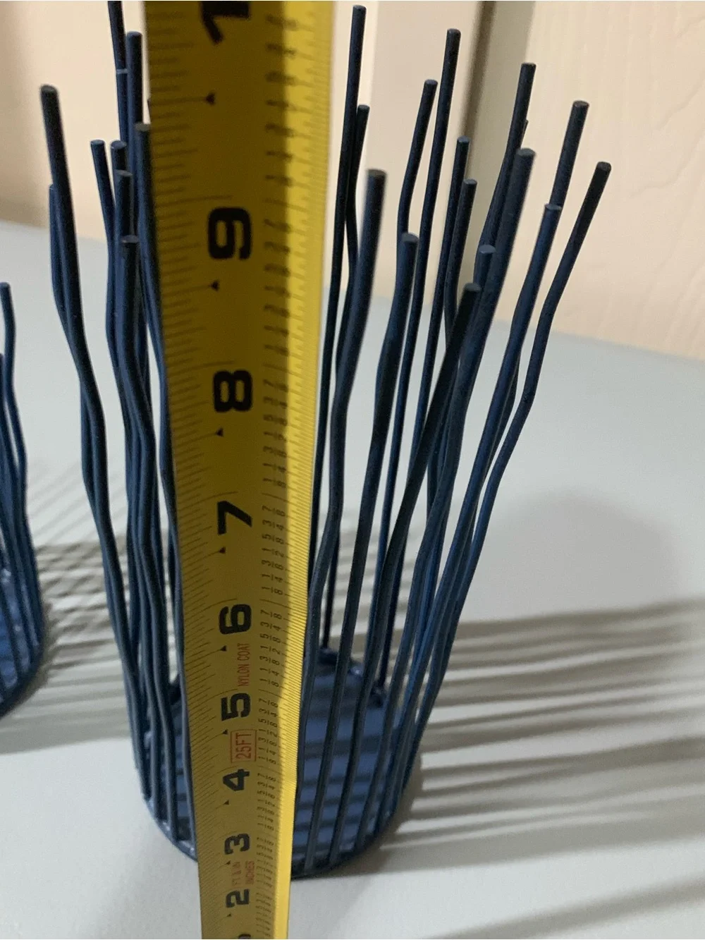 Blue Decorative Wire Vases - Home Accents